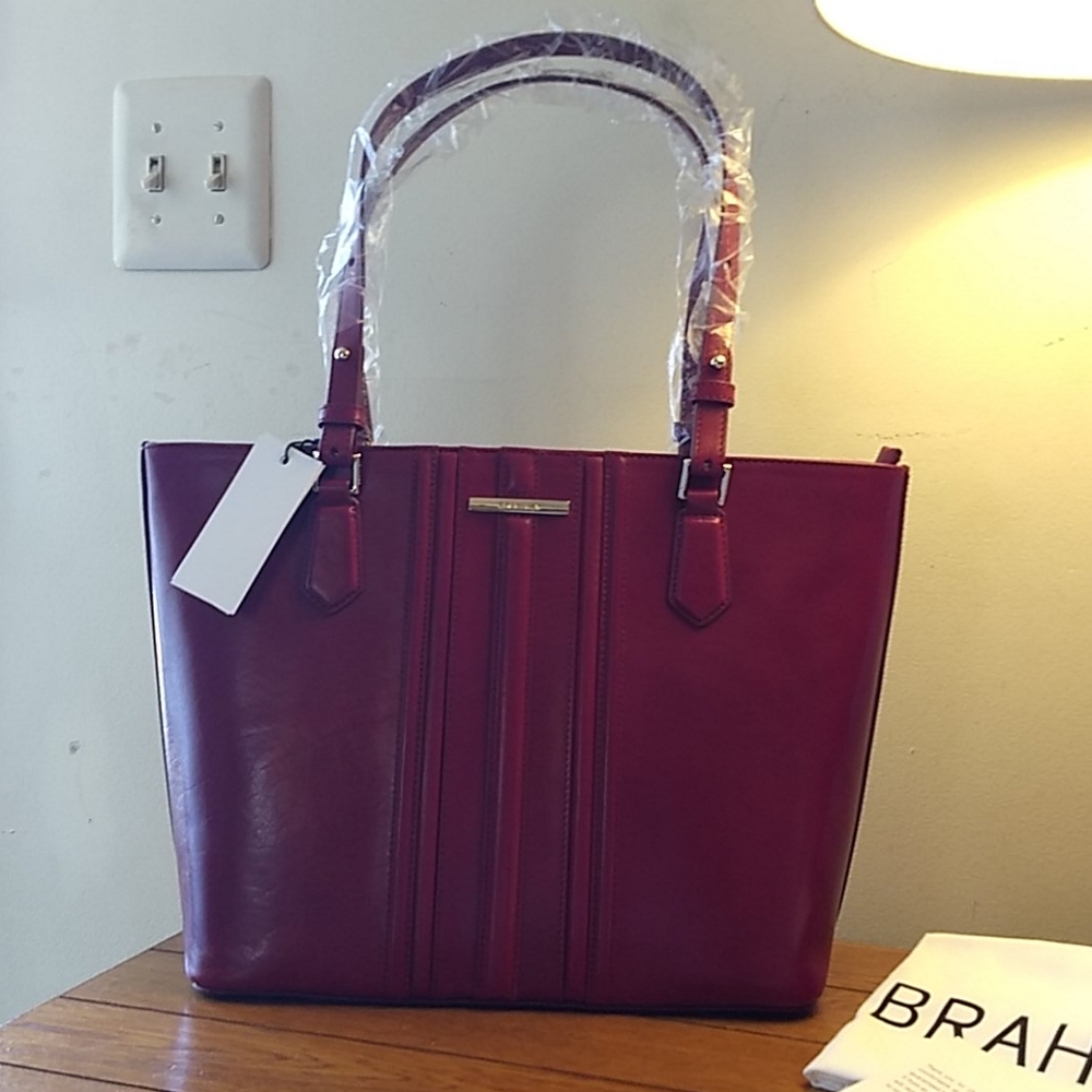 Brahmin NWT Medium Misha Lava Topsail